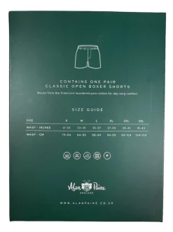 ALAN PAINE COTTON BOXER SHORT - WHITE