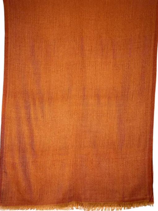 ALTEA TONAL MIXED PATTERN SCARF - ORANGE