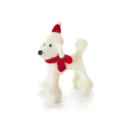 AMICA FELT POODLE IN HAT & SCARF