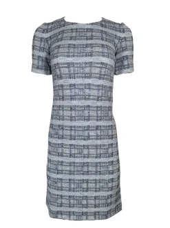 AMINA RUBINACCI PLAID DRESS - BLUE MIX
