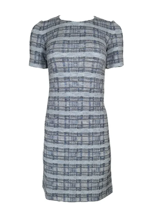 AMINA RUBINACCI PLAID DRESS - BLUE MIX