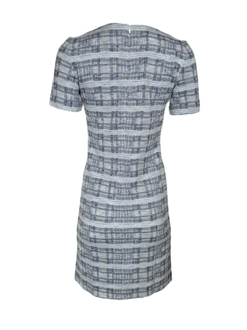 AMINA RUBINACCI PLAID DRESS - BLUE MIX