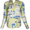 ANNA MARIA PALETTI BLOUSE - BLUE PRINT