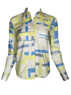 ANNA MARIA PALETTI BLOUSE - BLUE PRINT