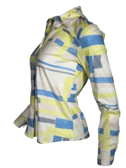 ANNA MARIA PALETTI BLOUSE - BLUE PRINT