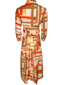 ANNA MARIA PALETTI DRESS - ORANGE PRINT
