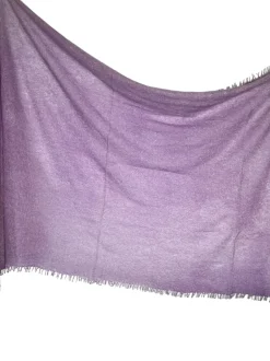 BAJRA CASHMERE CREME SCARF - SEQUINS LILAC