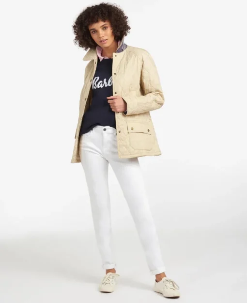 BARBOUR BEADNELL QUILTED WOMEN'S JACKET - PEARL