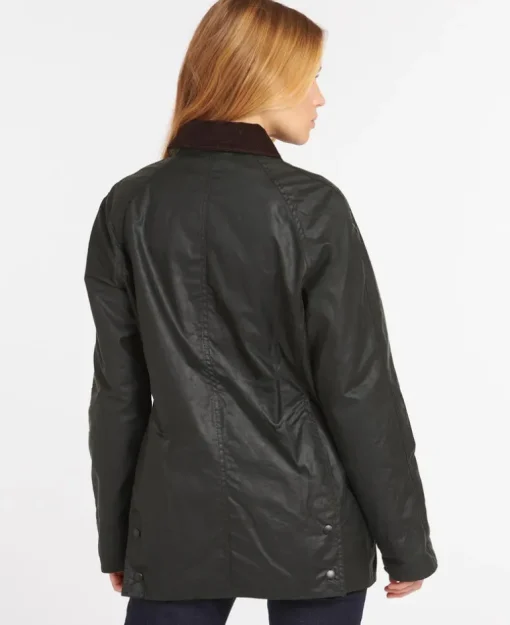 BARBOUR BEADNELL WOMEN'S WAXED JACKET - OLIVE