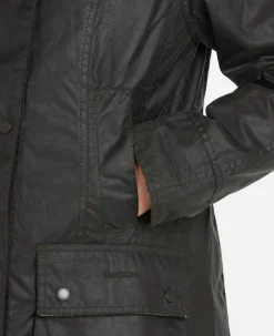 BARBOUR BEADNELL WOMEN'S WAXED JACKET - OLIVE