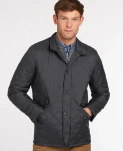 BARBOUR FLYWEIGHT CHELSEA QUILTED JACKET - NAVY