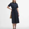 BARBOUR IVY MIDI DRESS - DARK NAVY