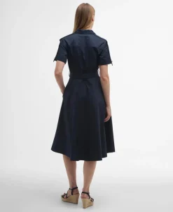 BARBOUR IVY MIDI DRESS - DARK NAVY