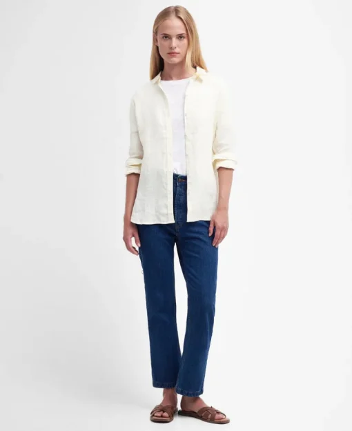 BARBOUR MARINE WOMEN'S SHIRT - LIMEADE STRIPE