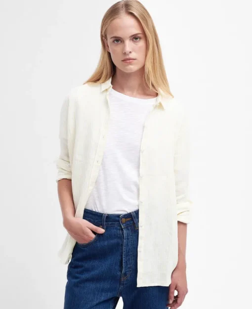 BARBOUR MARINE WOMEN'S SHIRT - LIMEADE STRIPE