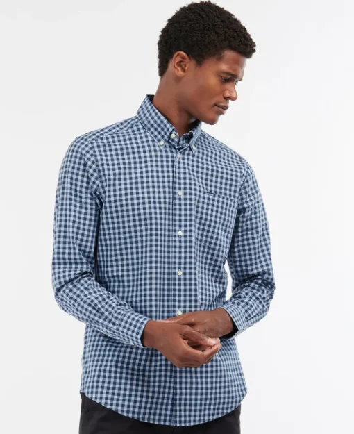 BARBOUR MERRYTON TAILORED FIT SHIRT - BLUE