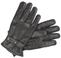BARBOUR THINSULATE MEN'S BURNISHED LEATHER GLOVES - BROWN