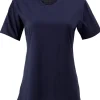 BLUE 1899 WOMEN'S PIMA COTTON T-SHIRT CREWNECK SHORTSLEEVE - NAVY