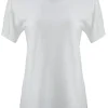 BLUE 1899 WOMEN'S PIMA COTTON T-SHIRT CREWNECK SHORTSLEEVE - WHITE