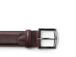 BOSCA 1911 CASTELO LEATHER BELT - BROWN