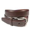 BOSCA 1911 CORRESPONDENT CASTELO BELT - DARK BROWN