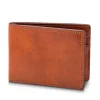 BOSCA 1911 DOLCE ITALIA SMALL BIFOLD WALLET - AMBER