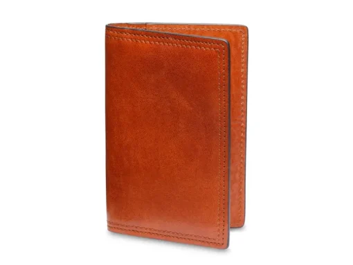 BOSCA 1911 ITALIA DOLCE CALLING CARD CASE - AMBER
