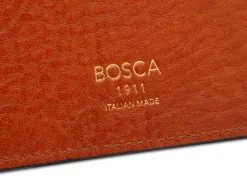 BOSCA 1911 ITALIA DOLCE CALLING CARD CASE - AMBER