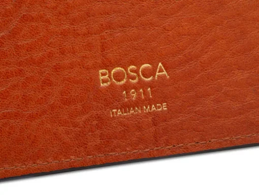 BOSCA 1911 ITALIA DOLCE CALLING CARD CASE - AMBER