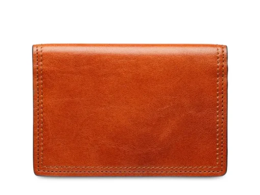 BOSCA 1911 ITALIA DOLCE CALLING CARD CASE - AMBER