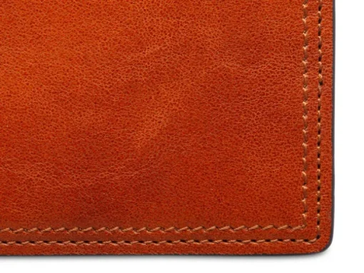BOSCA 1911 ITALIA DOLCE CALLING CARD CASE - AMBER
