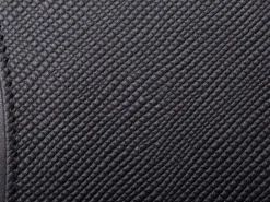 BOSCA 1911 SAFFIANO SMALL BIFOLD WALLET - BLACK