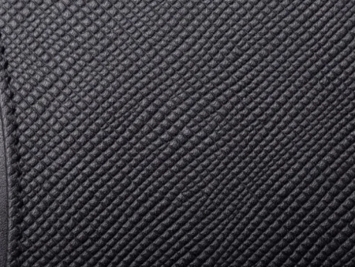 BOSCA 1911 SAFFIANO SMALL BIFOLD WALLET - BLACK