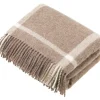 BRONTE MOON WINDOWPANE THROW - BROWN