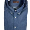 BUTTON DOWN SPORT SHIRT - DARK BLUE DENIM