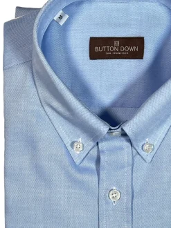BUTTON DOWN SPORT SHIRT - SOLID BLUE