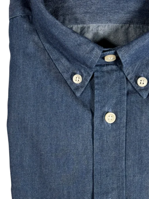 BUTTON DOWN SPORT SHIRT - DARK BLUE DENIM