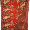 CALABRESE 1924 DOUBLE SIDED WOOL SCARF - ORANGE DRAGON