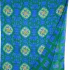 CALABRESE 1924 DOUBLE SIDED WOOL SCARF - GREEN MEDALLION