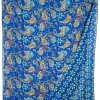 CALABRESE 1924 DOUBLE SIDED WOOL SCARF - NAVY PAISLEY