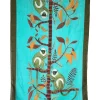CALABRESE 1924 LINEN & SILK SCARF - AQUA SPIDER MONKEYS