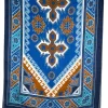 CALABRESE 1924 LINEN/SILK SCARF - BLUE JACKS