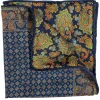CALABRESE 1924 SILK POCKET SQUARE - NAVY/RED BIG PAISLEY
