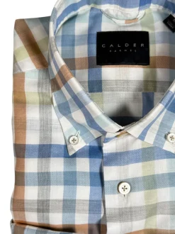CALDER CARMEL MEN'S SHIRT - SAND CHECK