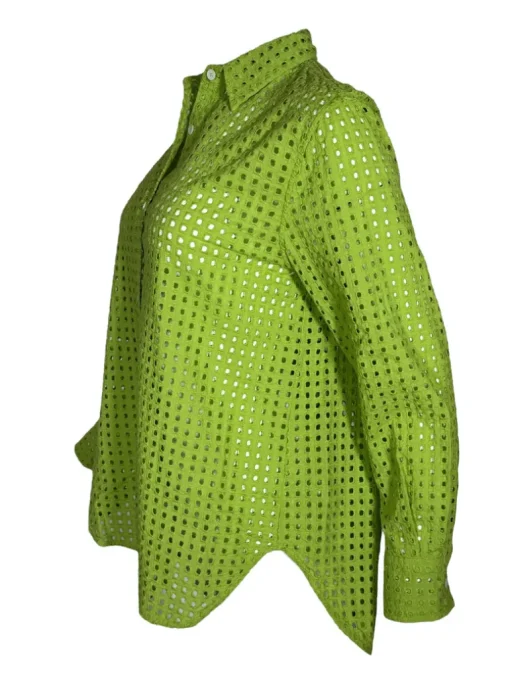 CALIBAN BLOUSE - LIME EYELET