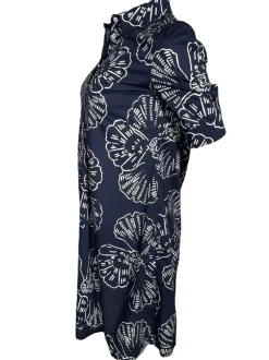 CAMICETTASNOB SEASHELL DRESS - NAVY