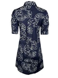 CAMICETTASNOB SEASHELL DRESS - NAVY