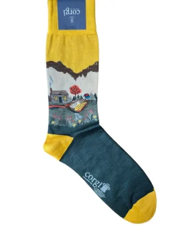 CORGI GOLD PHEASANT CALF SOCK