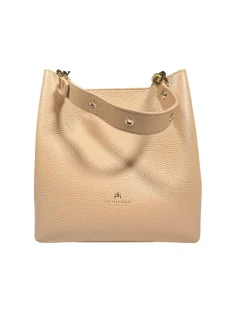 CUOIERIA FIORENTINA ALICE SMALL BUCKET BAG - CHAMPAGNE