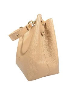 CUOIERIA FIORENTINA ALICE SMALL BUCKET BAG - CHAMPAGNE